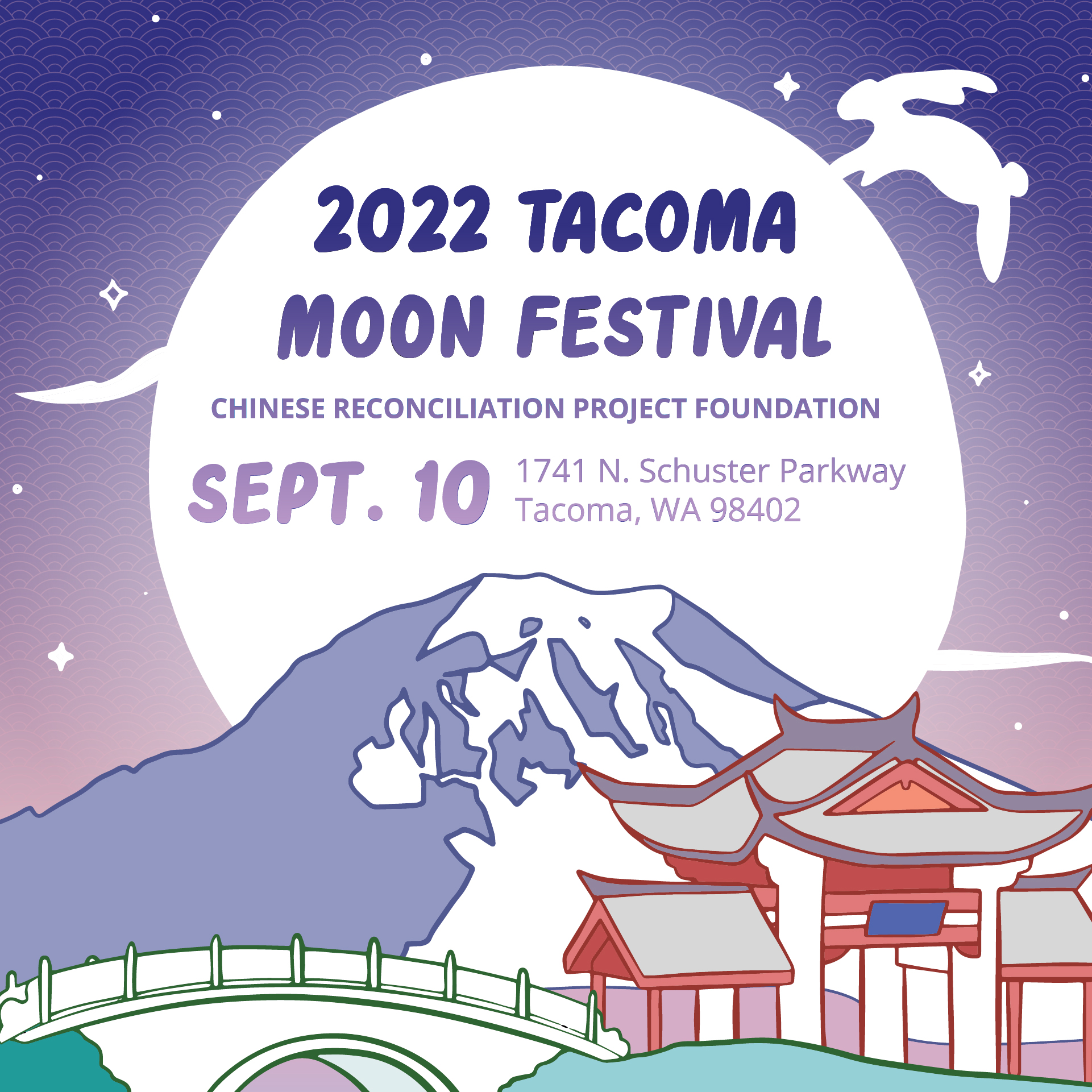 Instagram post promoting the Tacoma Moon Festival